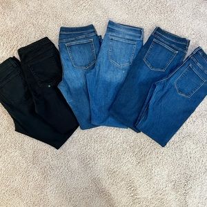 Banana Republic size 31/12 jeans. 6 pairs in set. Very good used condition